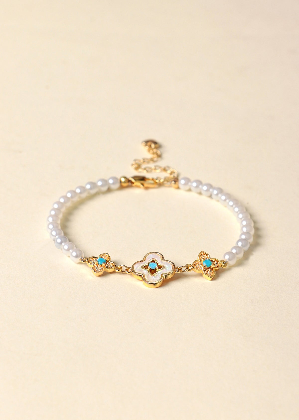 Agate Pearl Bracelet