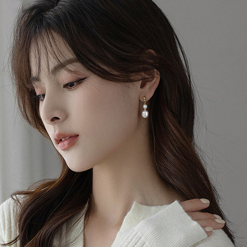 Fortune's Favor Freshwater Pearl and Sterling Silver Clip-on Earrings