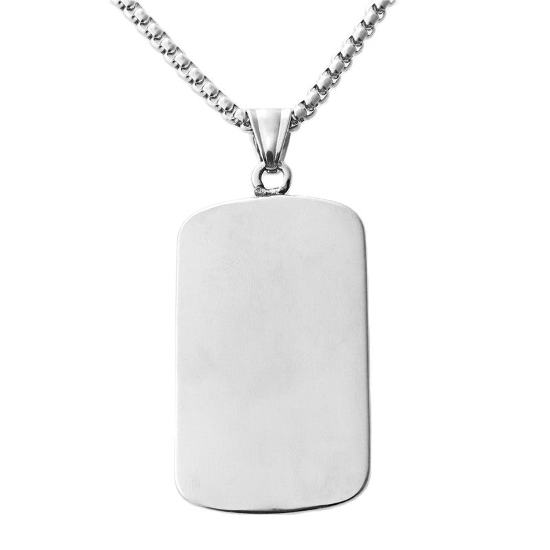 Titanium Steel Skull Pendant Necklace for Men - Retro Punk Style Stainless Steel Accessory