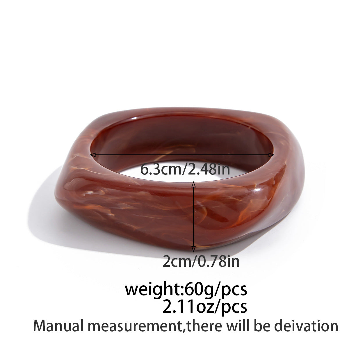 Bracelet For Women Planderful Vienna Verve Translucent Irregular Metal Statement With Spring Opening