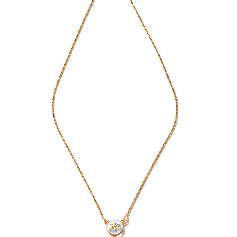 Dazzling Vienna Verve Metal Bee Necklace - Exquisite Cross-Border Jewelry Piece