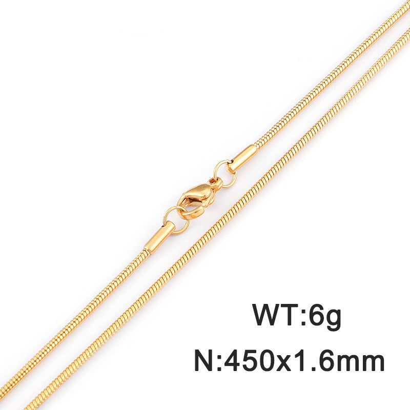 Foreign Trade E-Commerce Supply Stainless Steel Men's And Women'S Necklaces, Jewelry, Titanium Steel