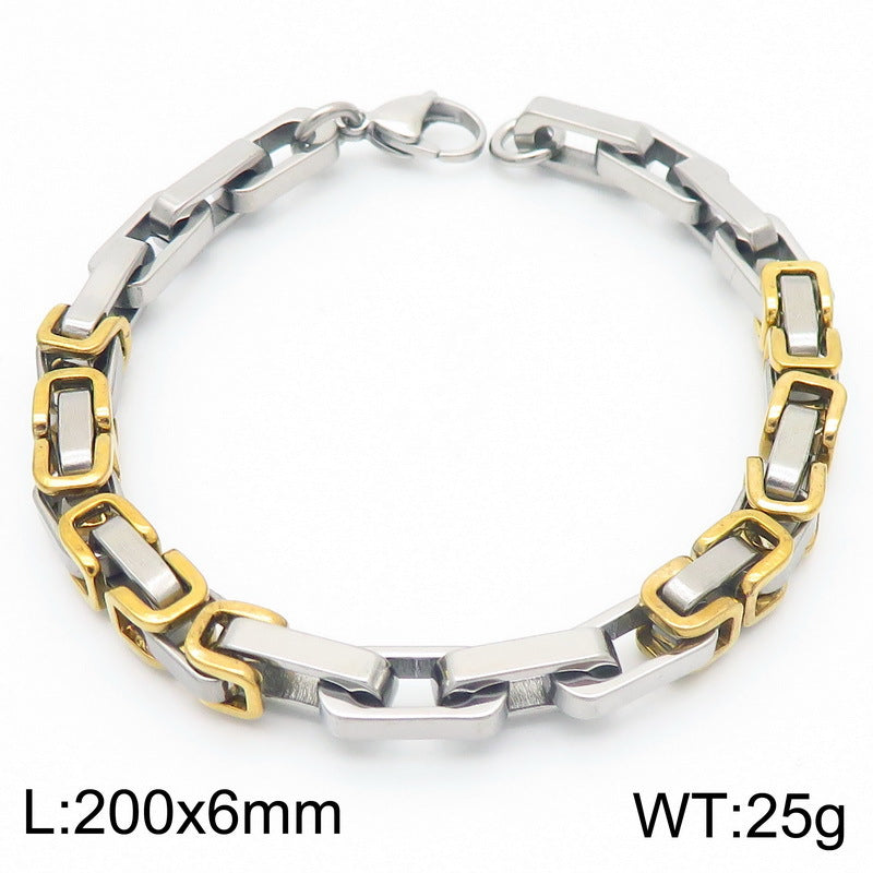 Planderful Everyday Genie Stainless Steel Men Bracelet 6mm