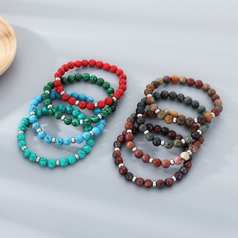 Planderful Collection Tiger Eye Stone Bracelet Men Durable