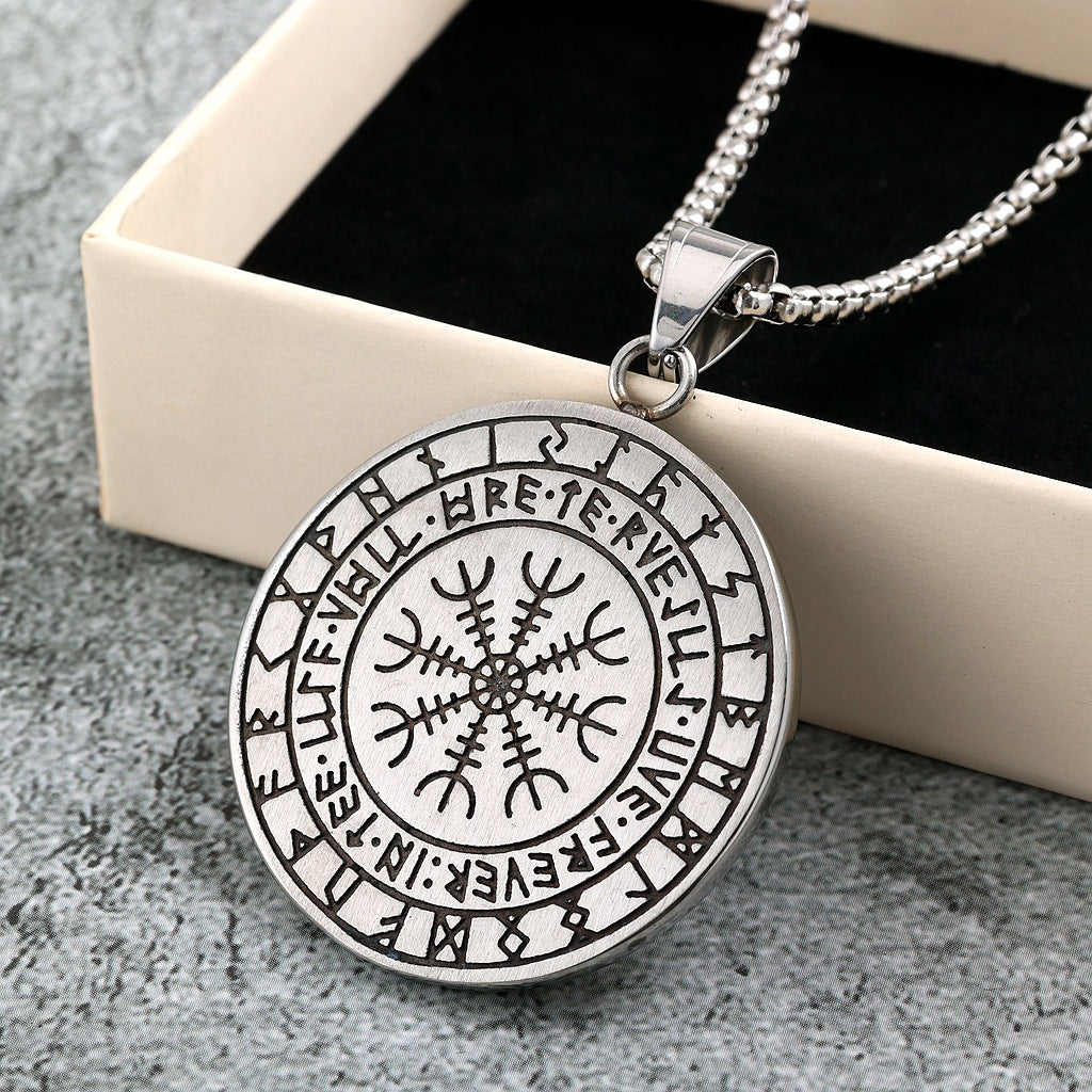 Punk Viking Stainless Steel Pendant Necklace