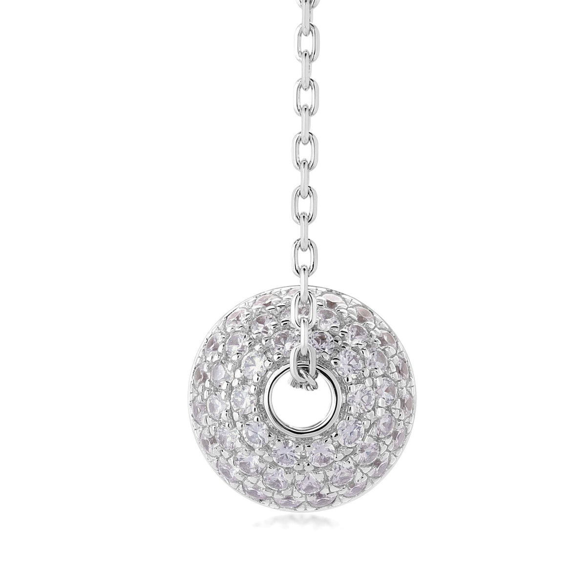S925 Sterling Silver Moissanite Pendant Necklace