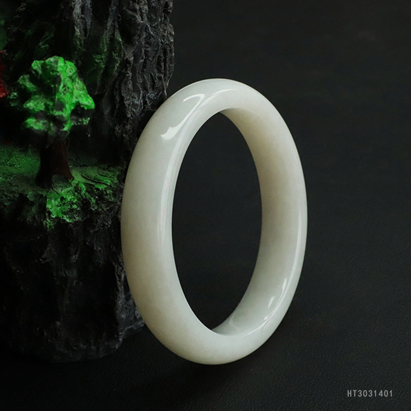 Hetian White Jade Bangle