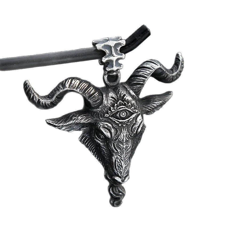 Punk Evil Eye Stainless Steel Men's Pendant Necklace