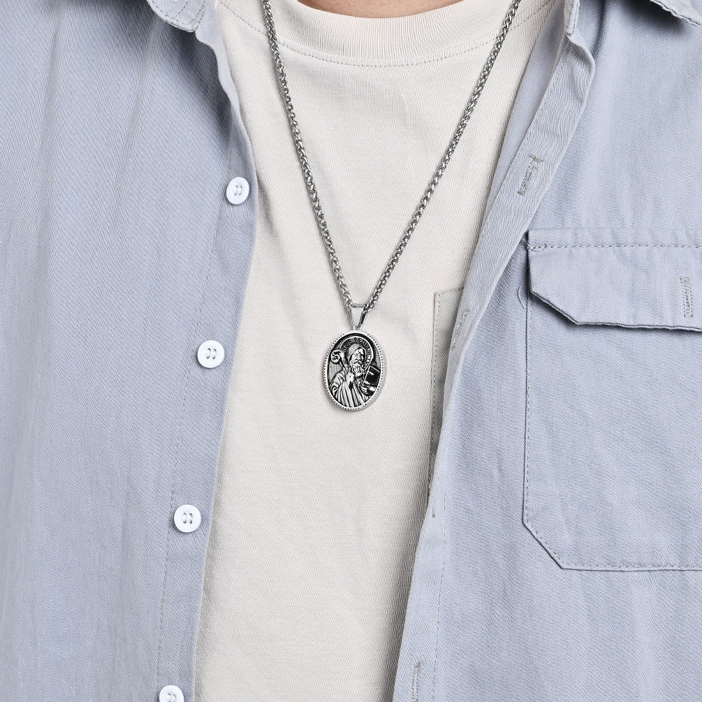 Stainless Steel Vintage Pendants or Chain — Choose Your Style