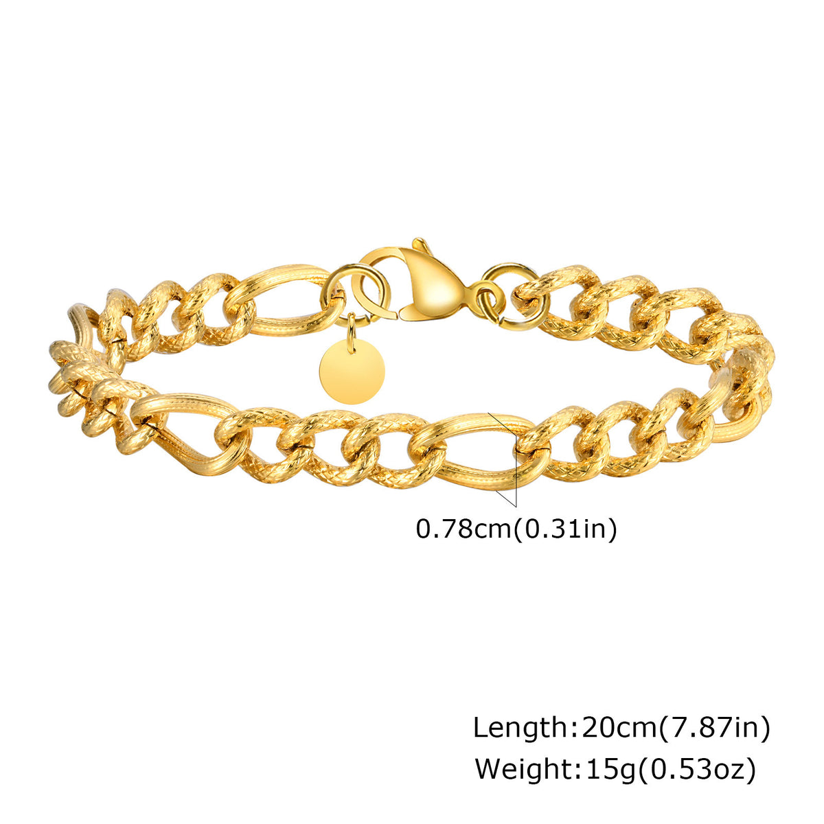 Simple And Stylish Personalized Stainless Steel Bracelet