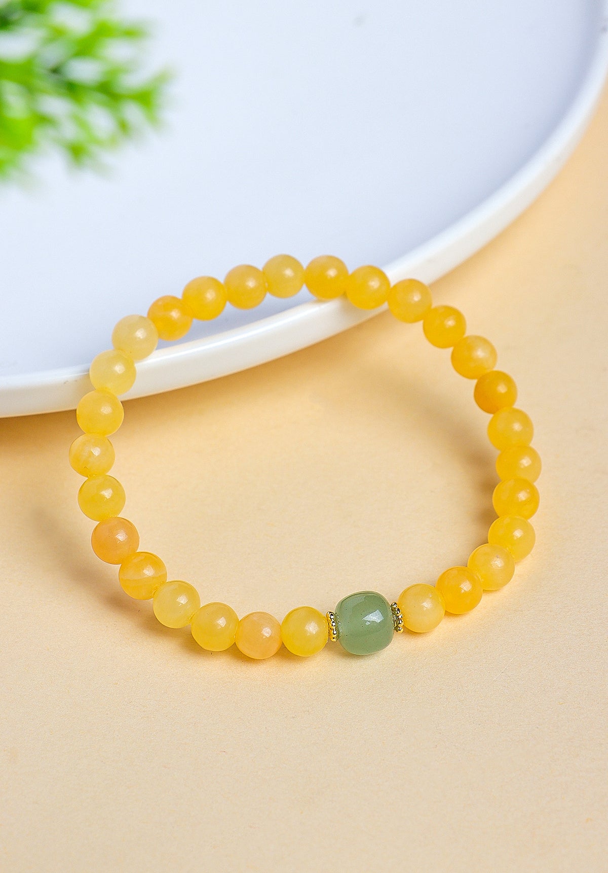 Topaz & Aventurine Double-Wrap Bracelet