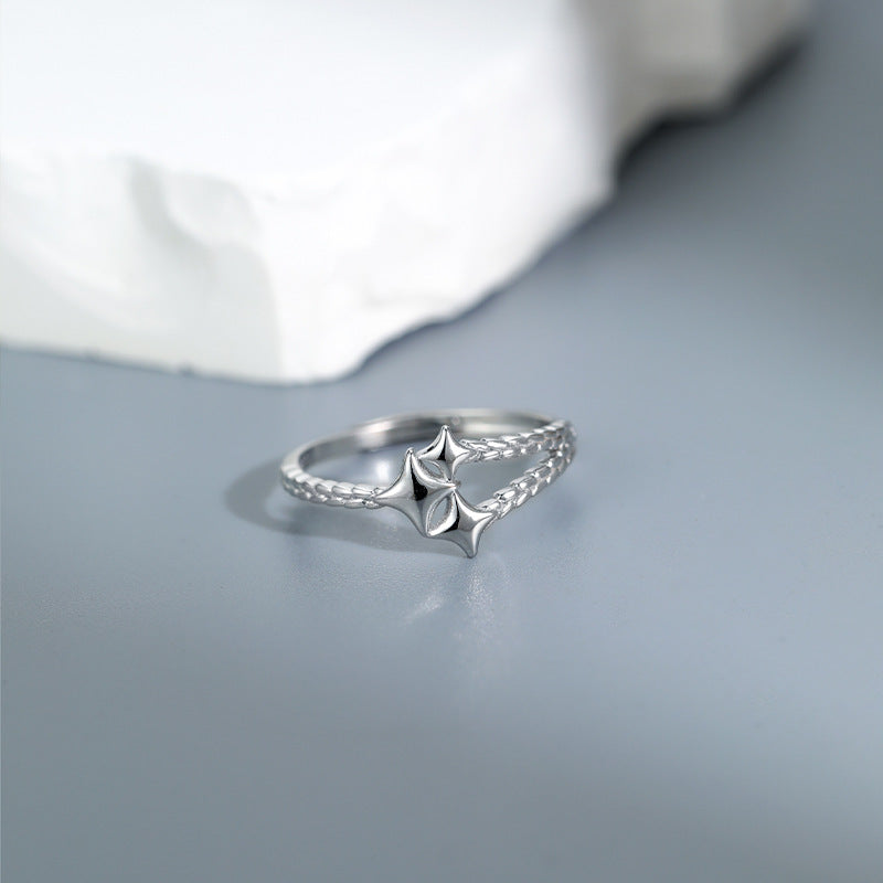S925 Sterling Silver Meteor Ring — Adjustable