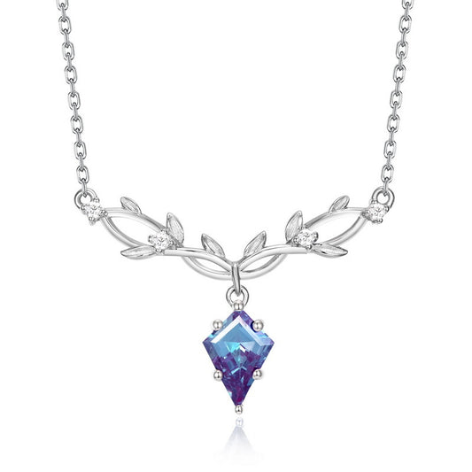 S925 Sterling Silver Lab-Grown Alexandrite Signature Necklace