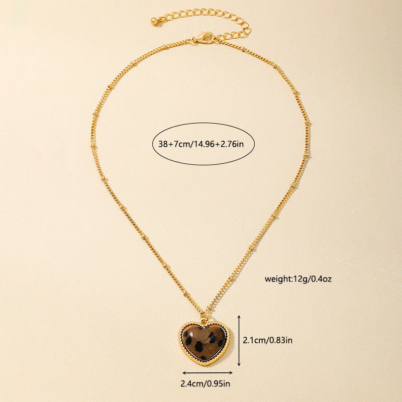 Planderful Vienna Verve Necklace – Stylish Metal Leopard Print Design