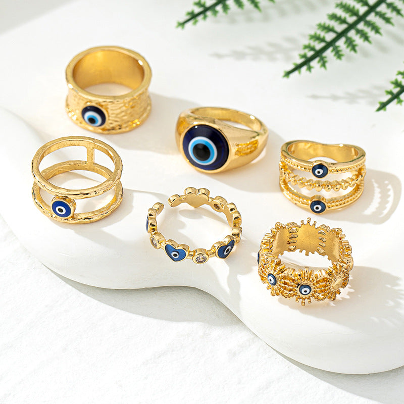 Demon's Eye Women's Ring Set by Planderful for Fashion Lovers