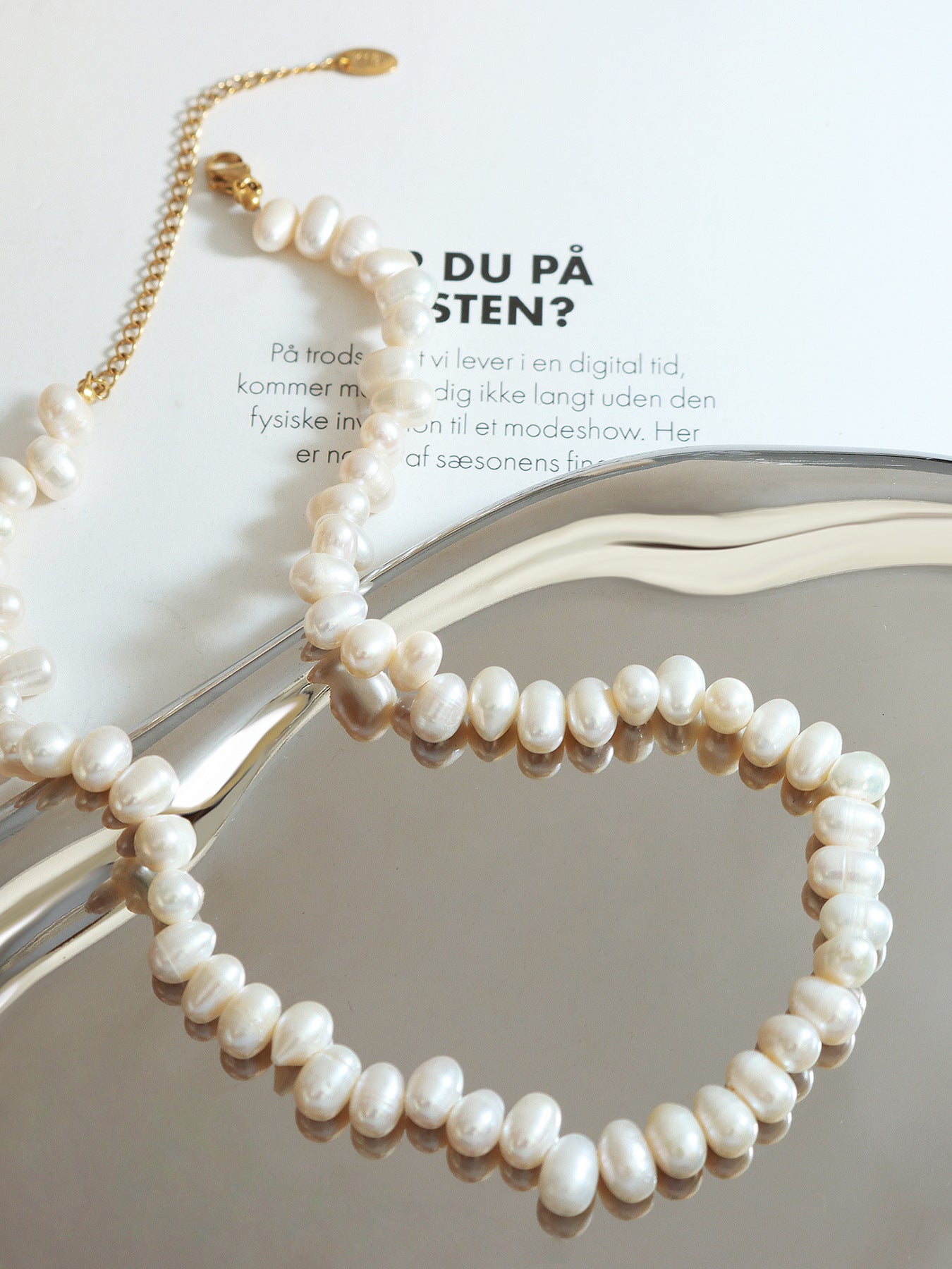 Planderful Baroque Pearl Necklace for Women Beaded Luxury