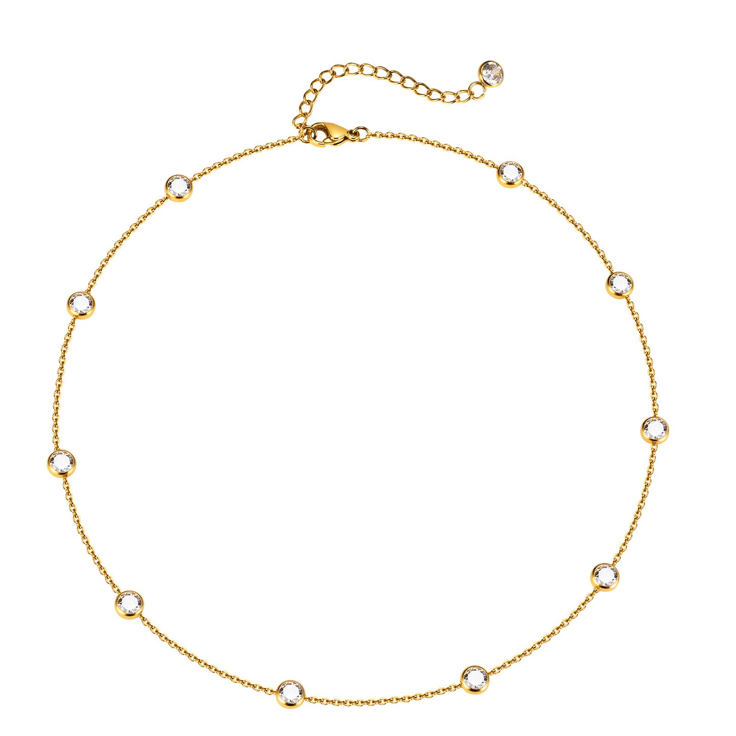 European And American Cross-Border Titanium Steel Necklace Clavicle Chain for Women - Elegant Jewelry