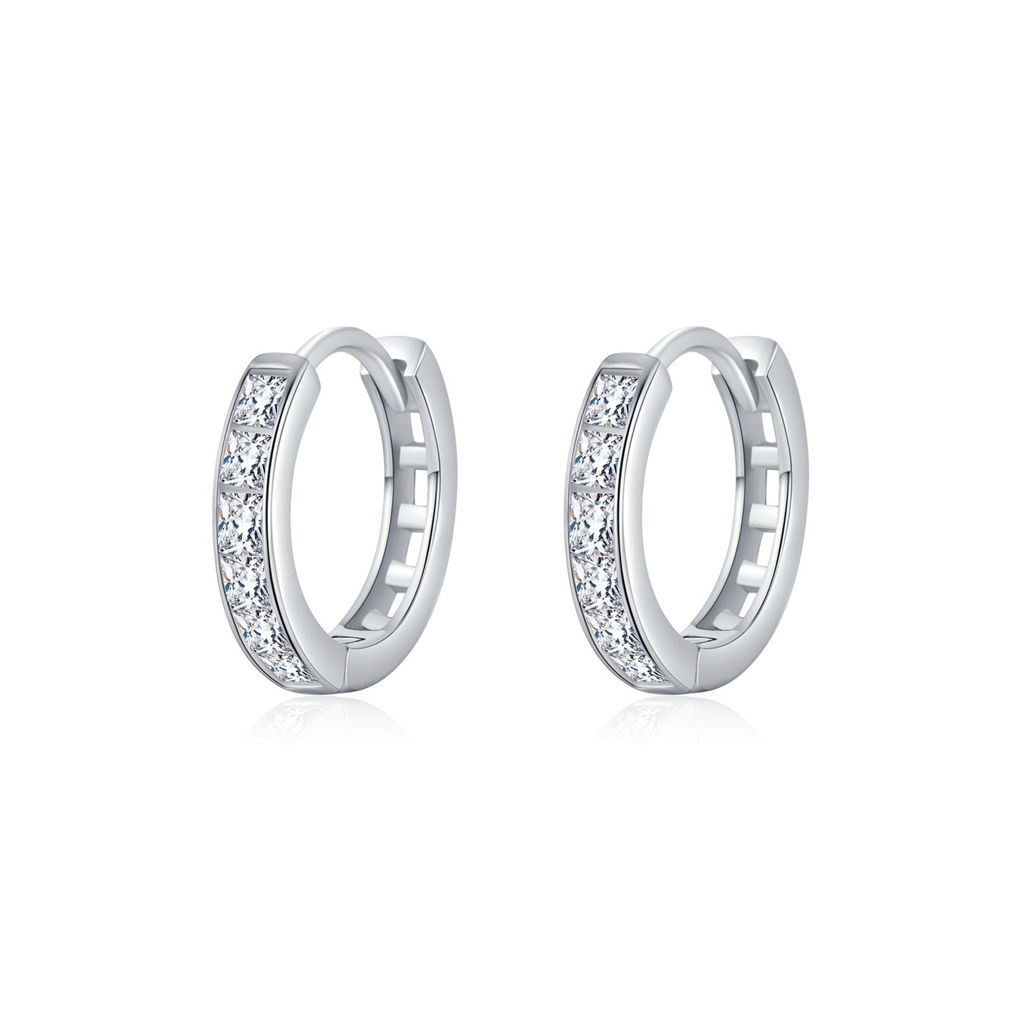 Planderful Everyday Genie U-Shaped Earrings – Shiny Zircon Hollow Design
