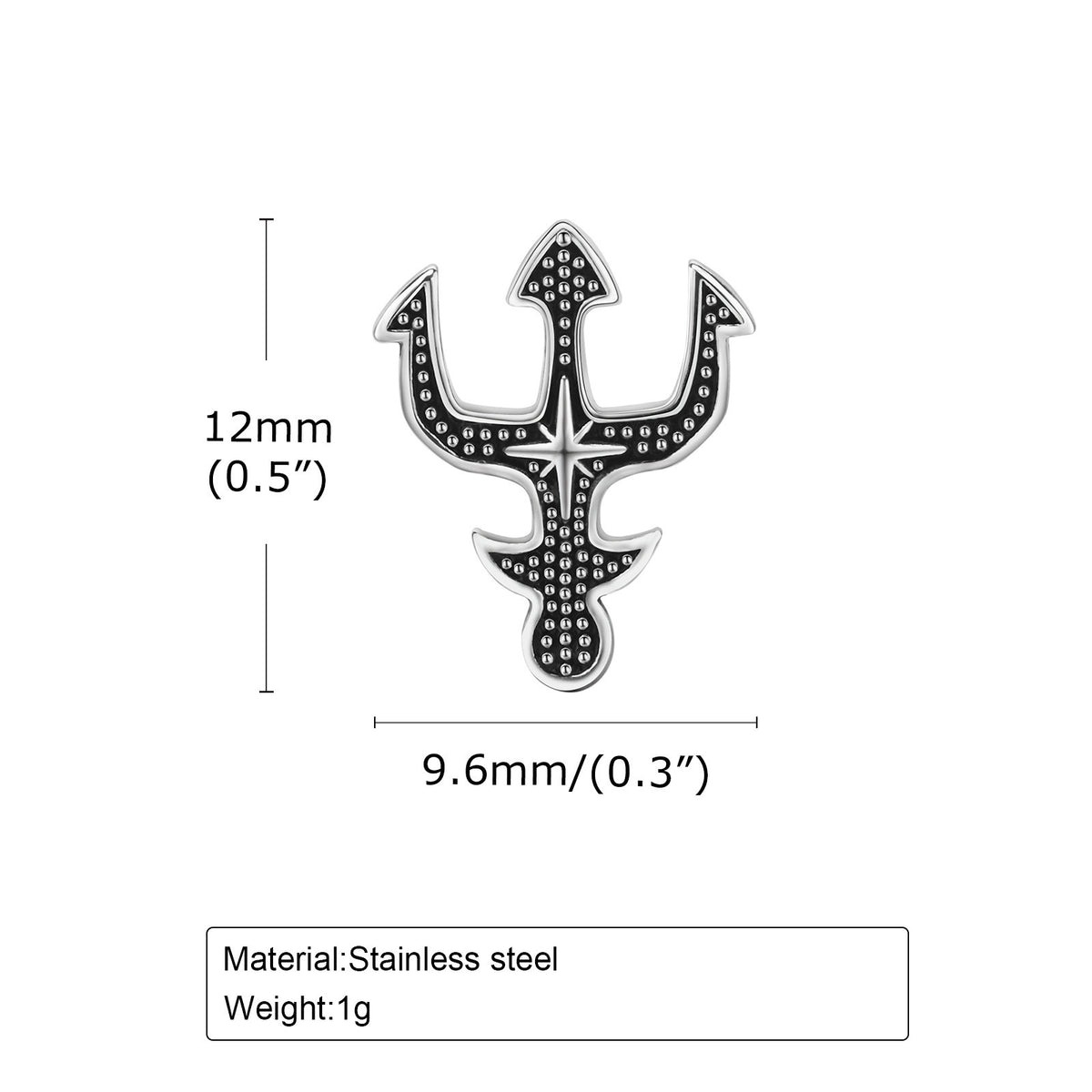 Modern Stainless Steel Earring — Single