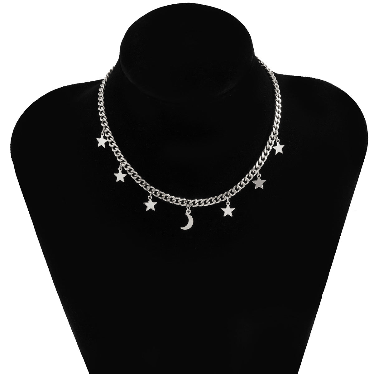 Star Moon Fringe Necklace From Planderful Vienna Verve For Women Versatile Chain Jewelry Statement Pendant