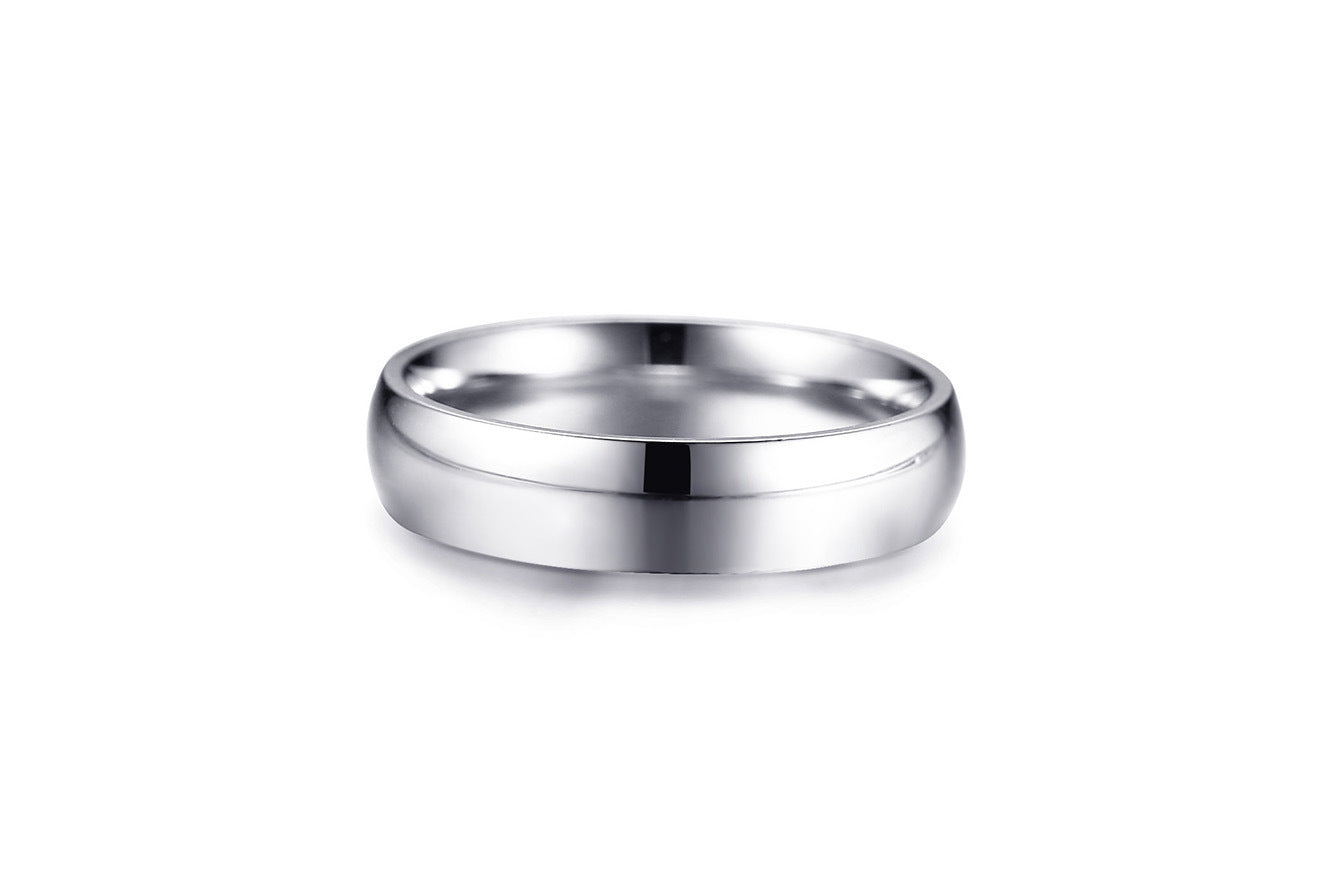 Graduation Plain Ring Titanium Steel Ring 5MM for Men