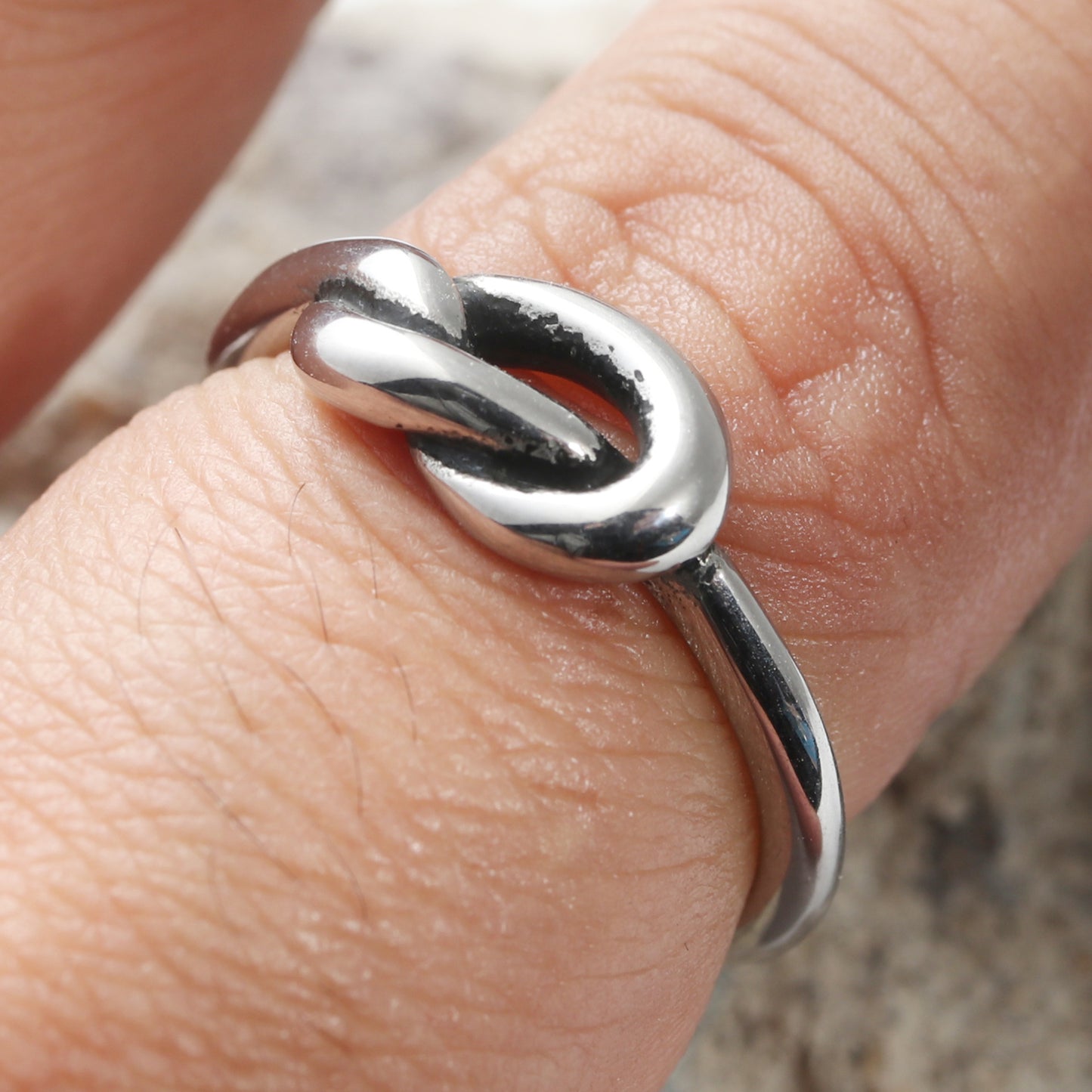 Titanium Steel Braided Knot Ring for Men - Retro Trendy Personalized Jewelry Accessory
