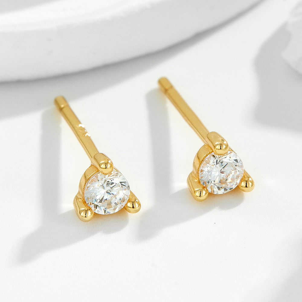 925 Sterling Silver Basic Earrings Casual Ear Jewelry