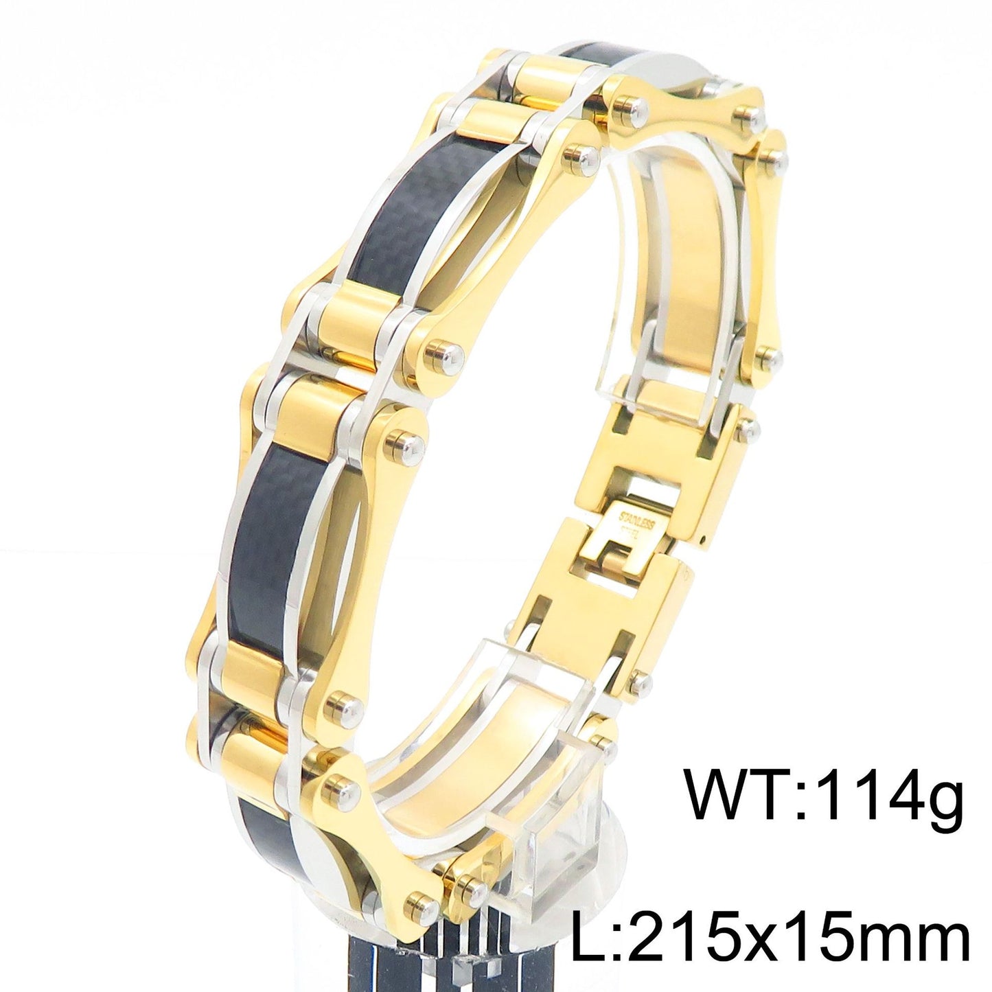 Planderful Carbon Fiber Titanium Bracelet For Men Versatile