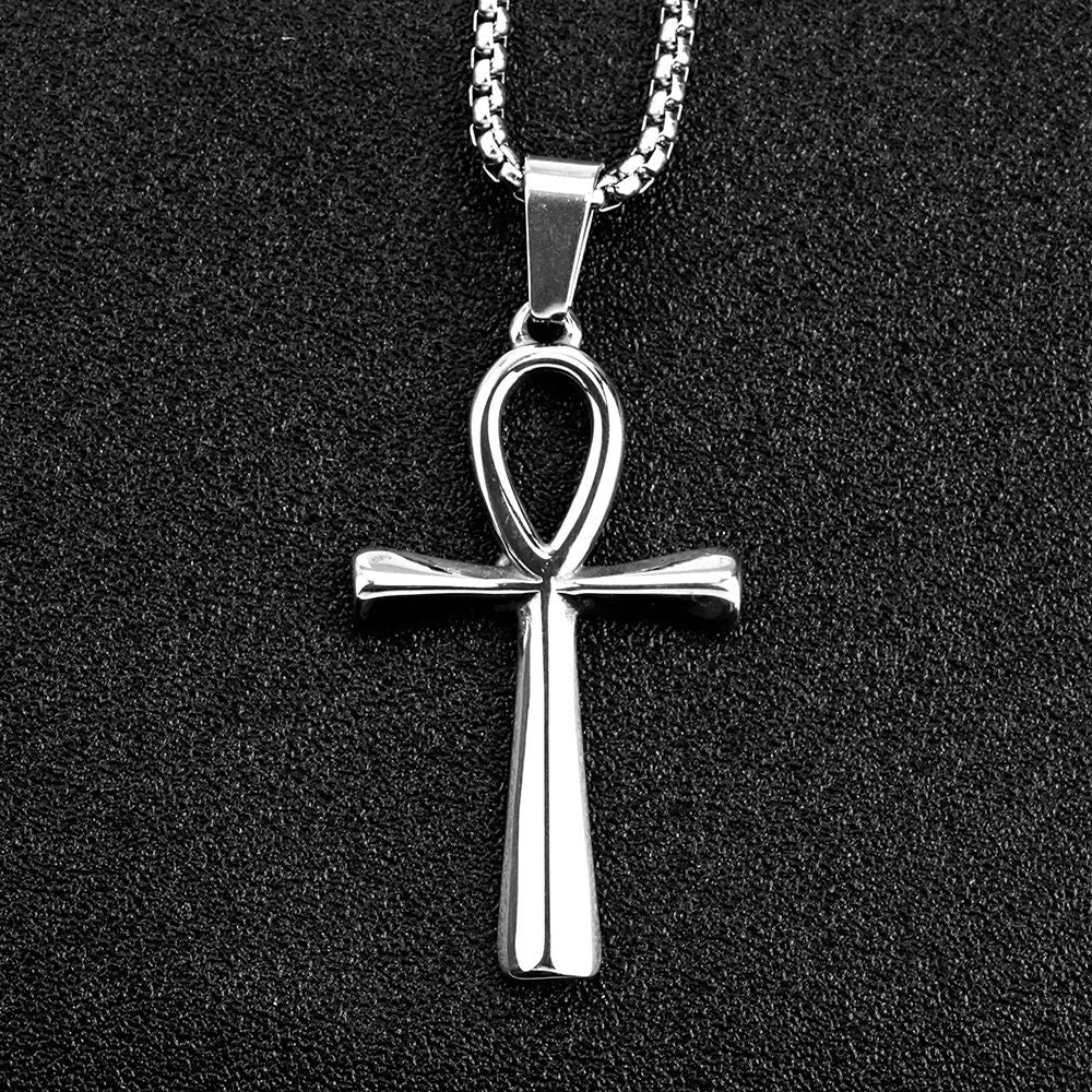 Wholesale European and American Jewelry Anka Cross Pendant for Men
