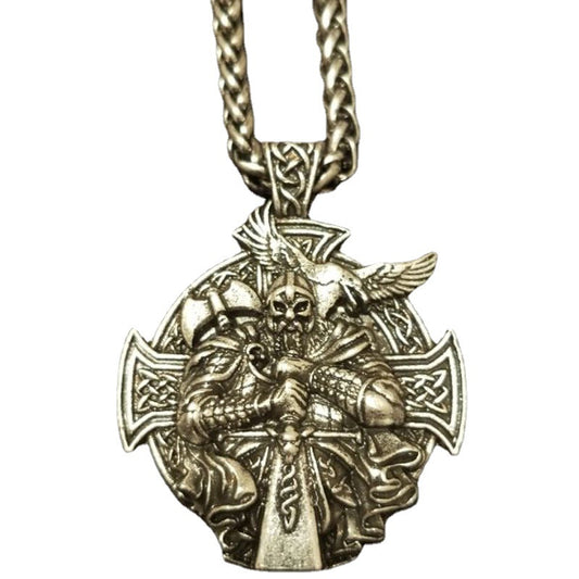Viking Odin Tong Helena Necklace - Norse Legacy Men's Pendant