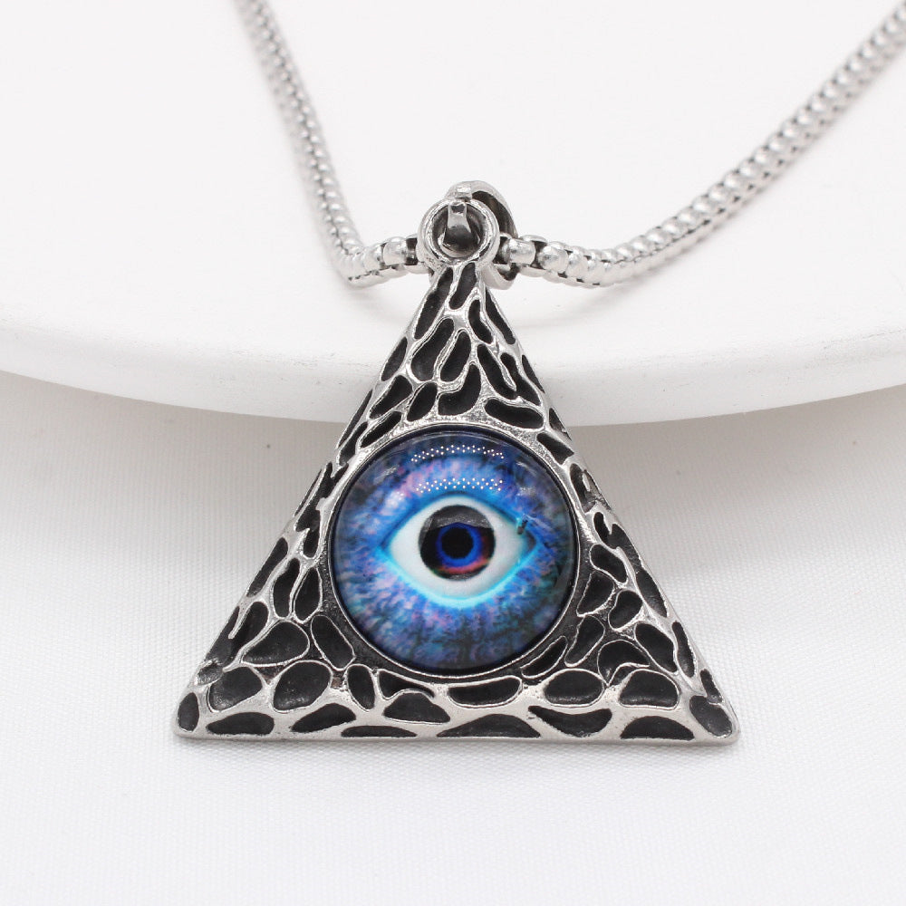 Freemason Pyramid Pendant Titanium Steel For Men And Unisex Planderful Everyday Genie Protection