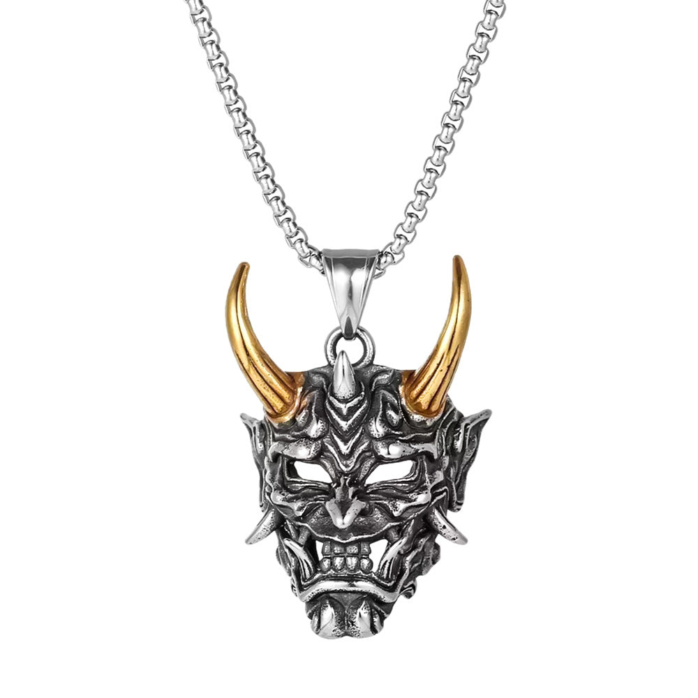 Golden Horn Prajna Titanium Steel Necklace for Men