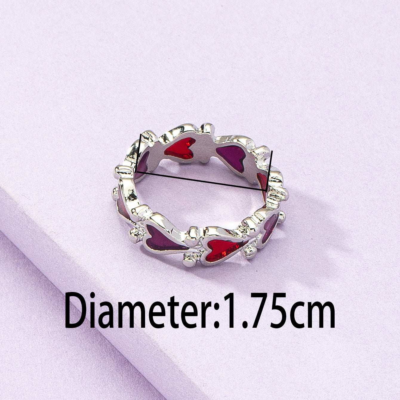 European and American Spring Jewelry Collection - Vienna Verve Love Dropping Oil Ring