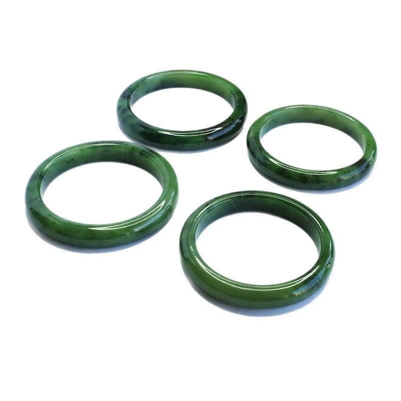 Hetian Jasper Classic Round Bangle