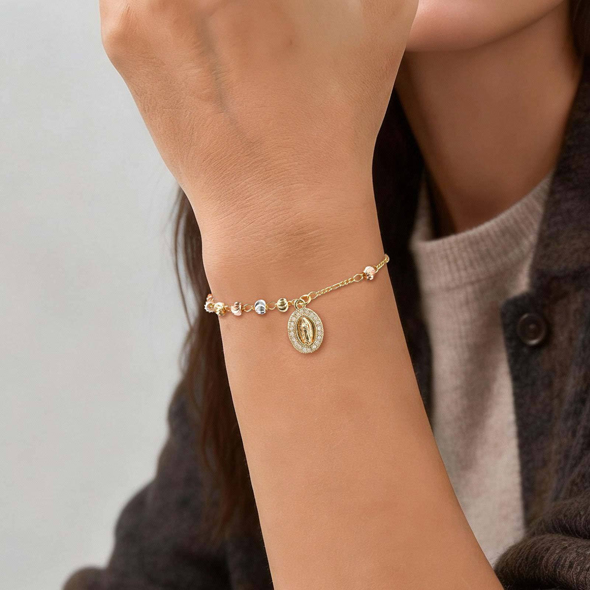 Cross Copper Bracelet