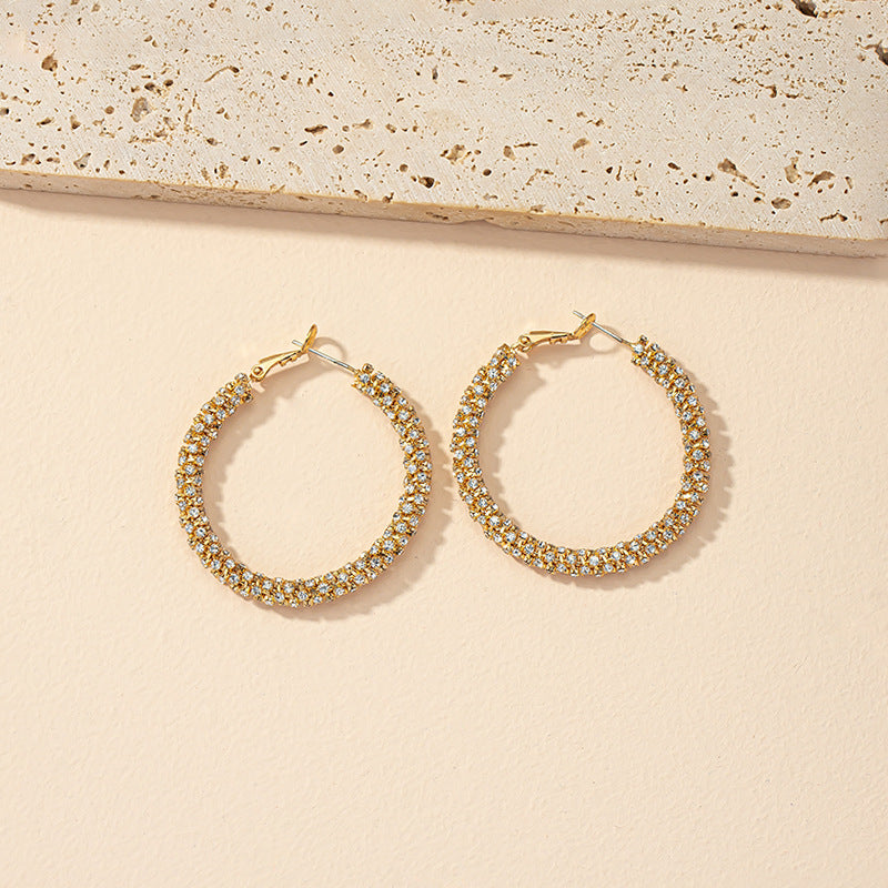 European Luxe Circle Stud Earrings - Vienna Verve Collection