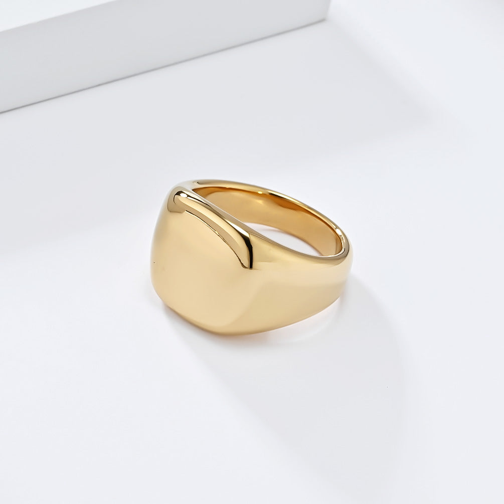 Planderful Stainless Steel Ring For Men With Mirror Finish And Smooth Neutral European American Style Sizes 7 To 13