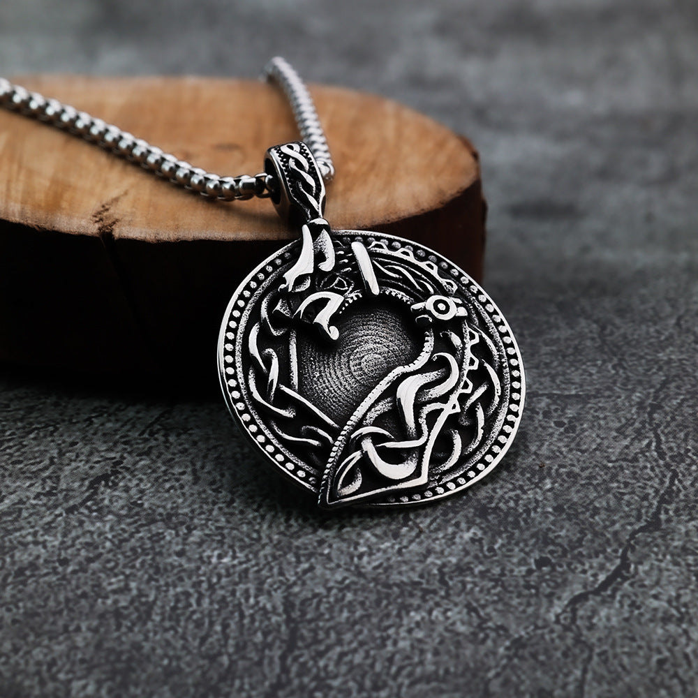 Cross-Border European and American Style Celtic Viking Pendant Necklace for Men