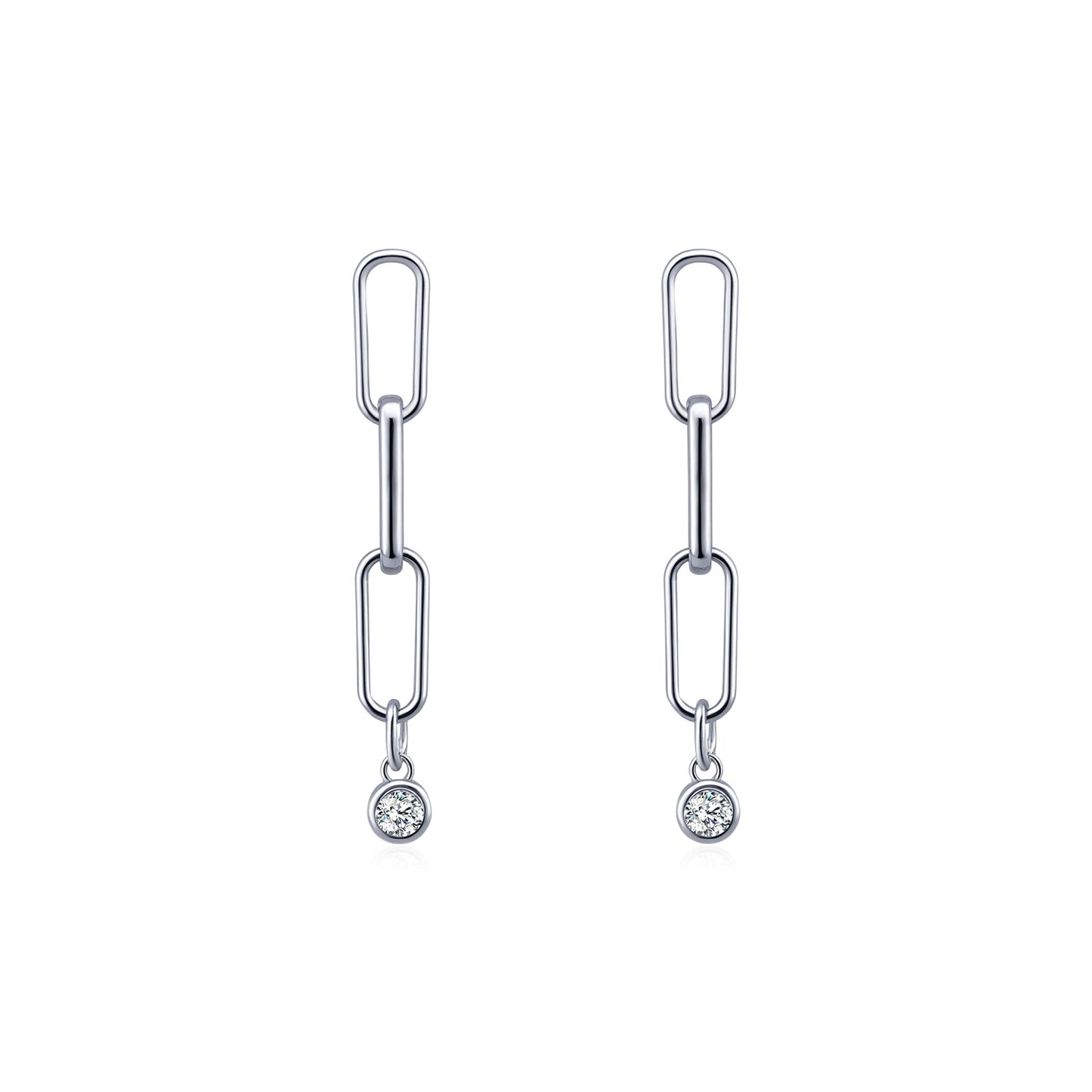 Planderful Moissanite Sparkling Earrings – Simple and Shiny Design
