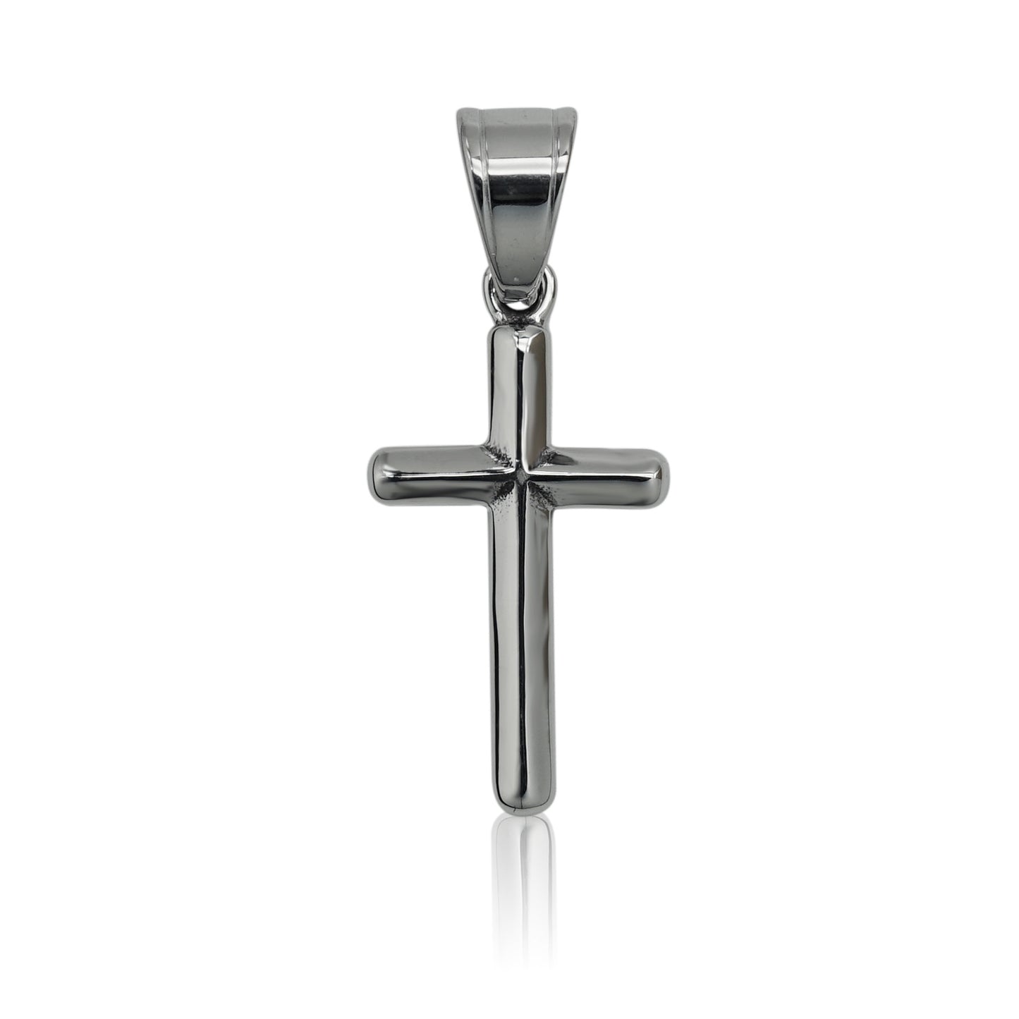 Steel Necklace – Minimalist Cross Necklace