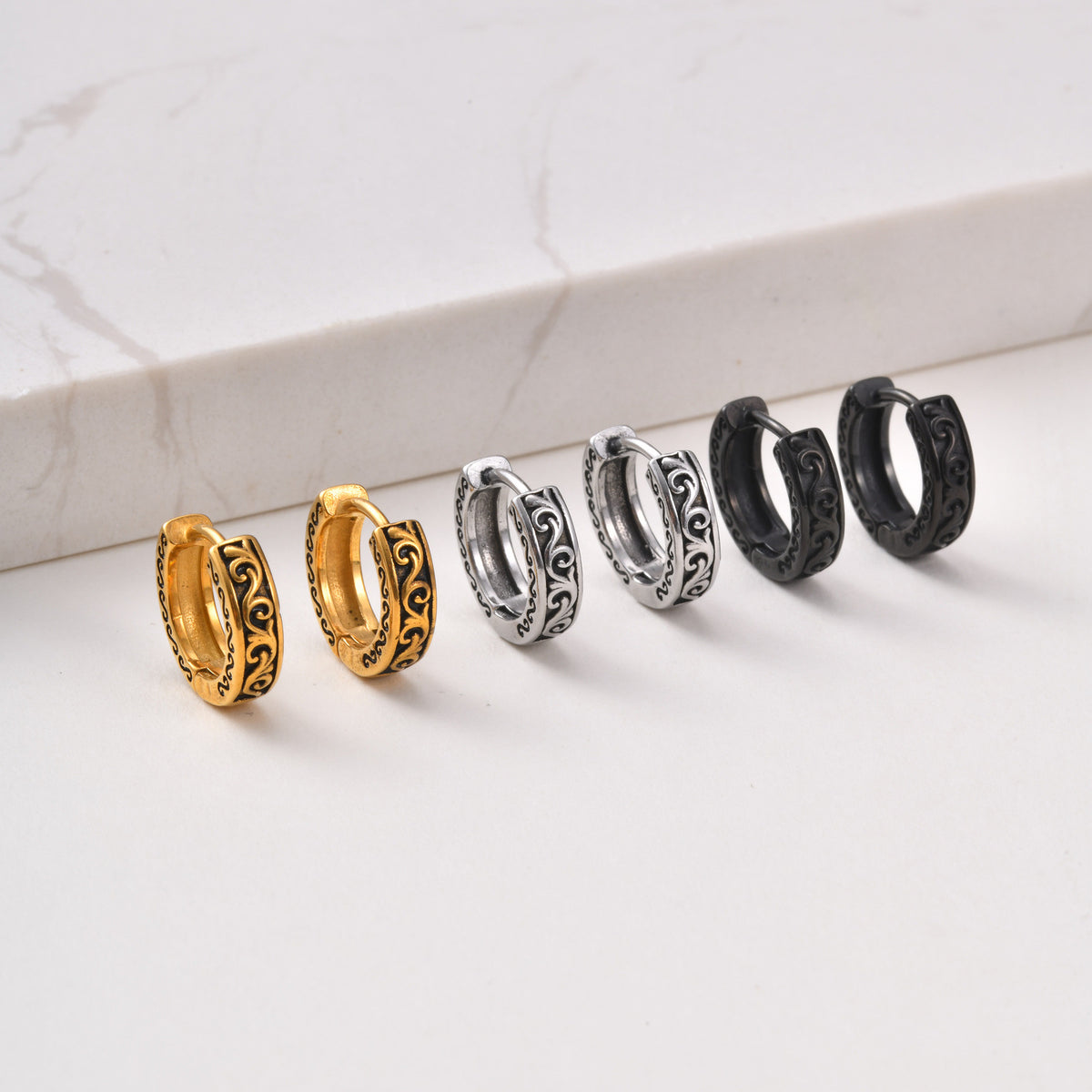 Modern Stainless Steel Earrings — Multiple Styles