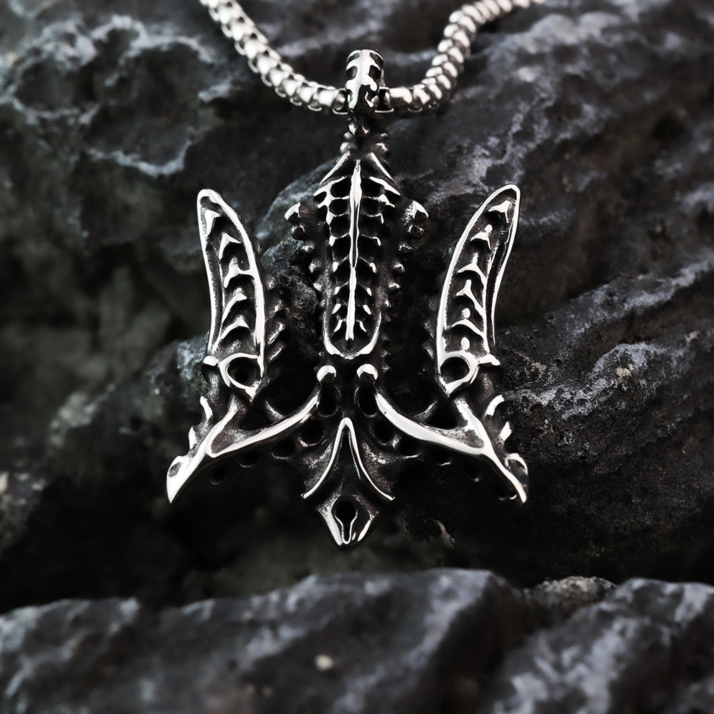European And American Retro Jewelry Double-Sided Boat Anchor Pendant For Men