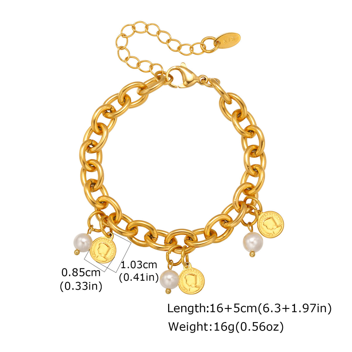 Pearl Stainless Steel Bracelet