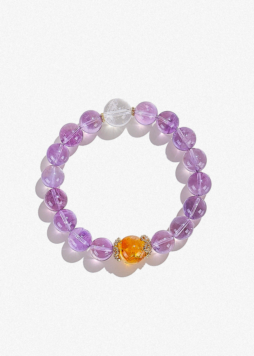 Planderful Fortune's Favor Bracelet – Elegant Amethyst Crystal Design