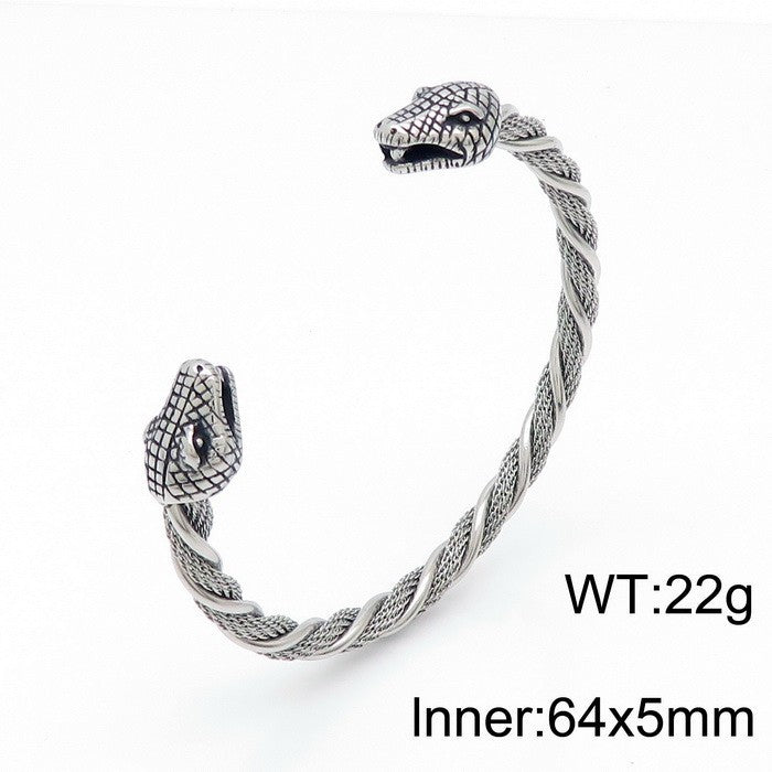 Planderful Snake Bracelet For Men Zircon Encrusted Premium