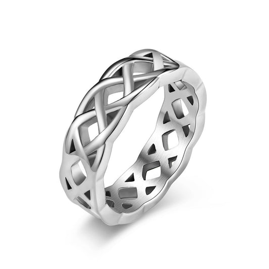 Steel Ring – Elegant Celtic Knot