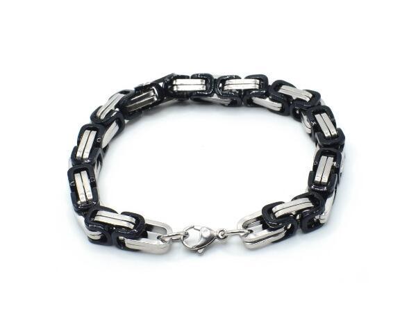Square Byzantine Gold Foreign Stainless Steel Bracelet for Men