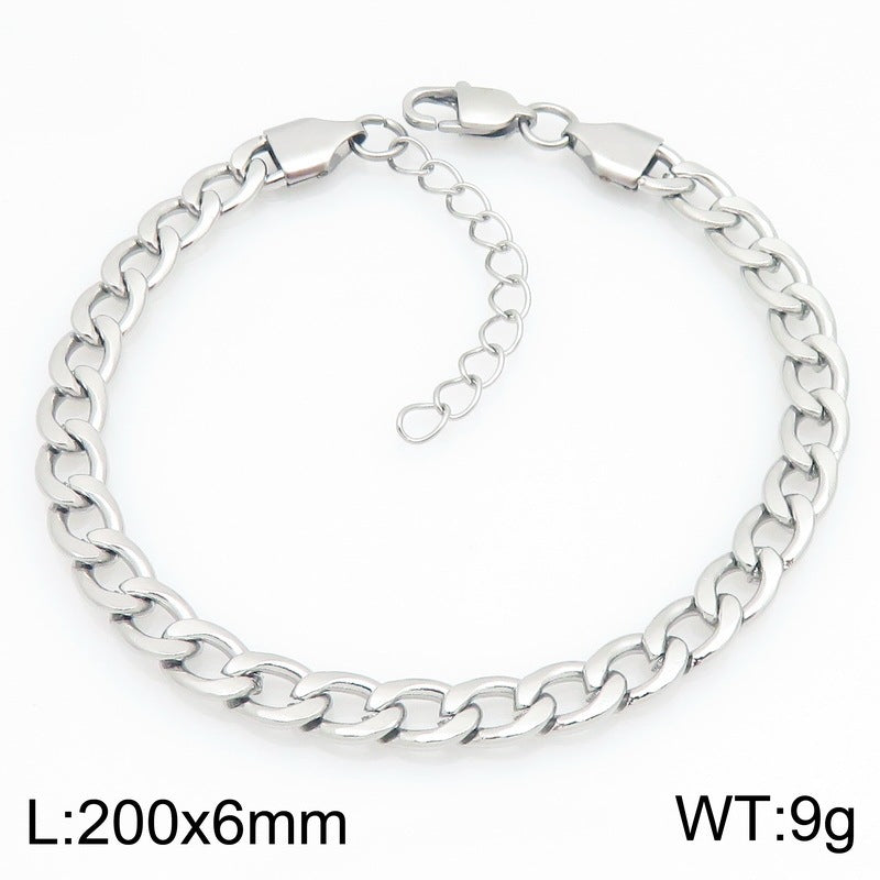 Minimalist Figaro Chain Stainless Steel Bracelet – Unisex Nk Chain Adjustable Handmade