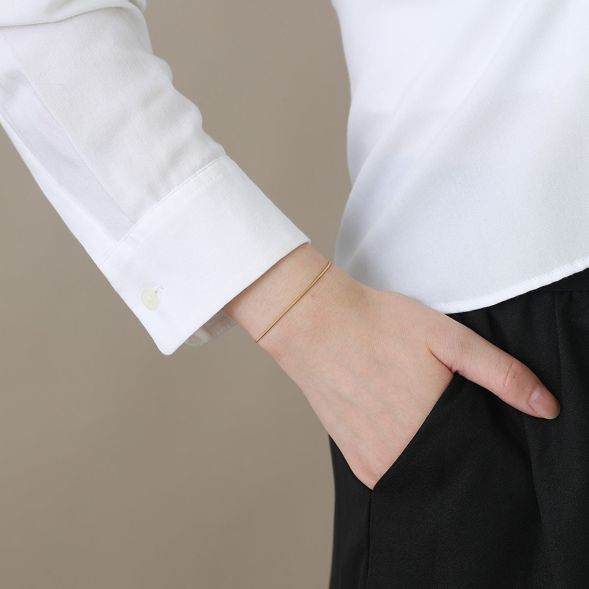 Personalized Thin Bracelet Golden Women's Ins Fashion Jewelry