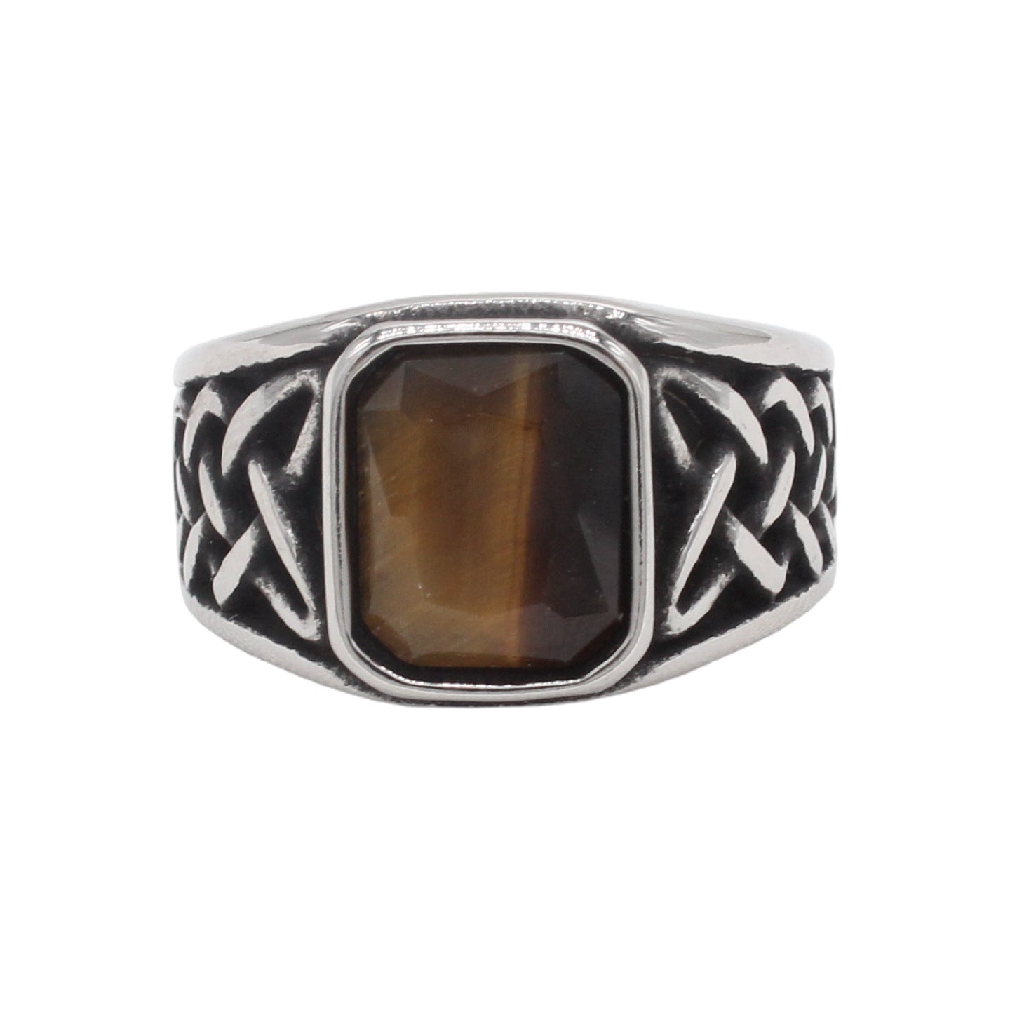 Viking Pattern Titanium Ring Unisex Durable Statement Jewelry Planderful For Men And Women